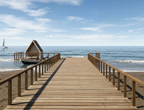 Muelle en playa